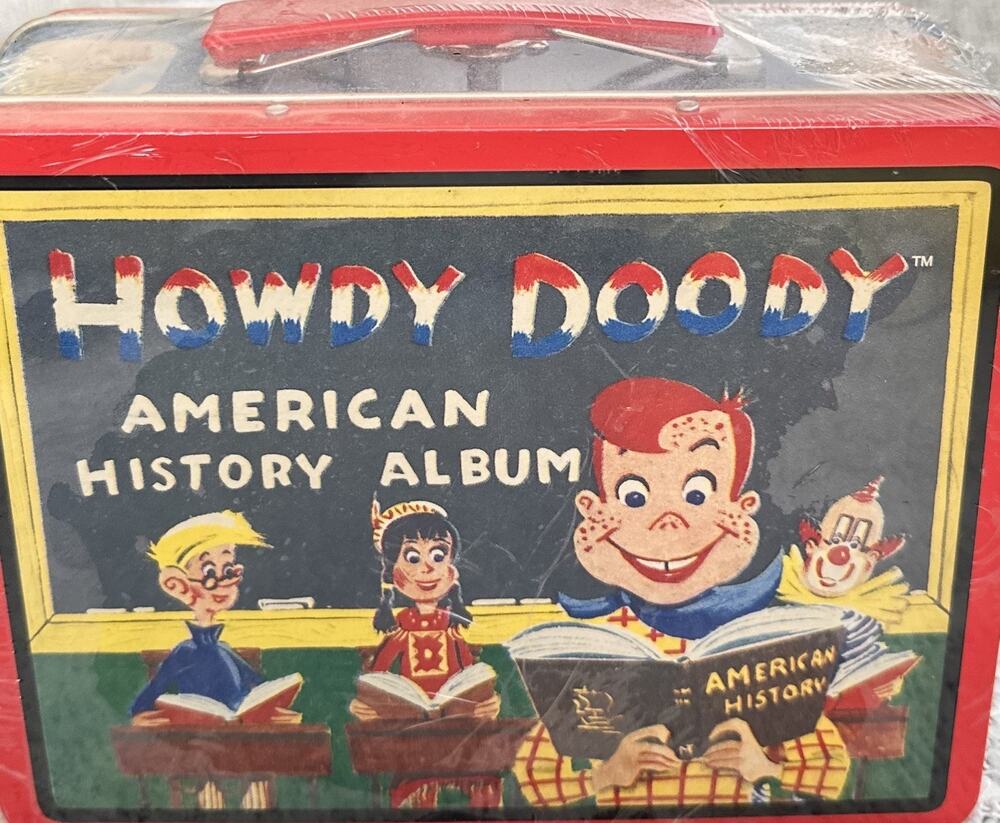 Howdy Doody American History Album Candy Tin Lunchbox 1998 Collectible Vintage